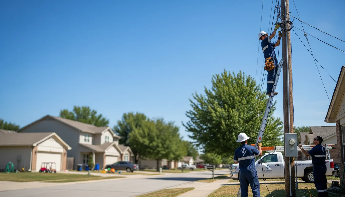 Residential electrician providing installation services in Cairnbrook, PA